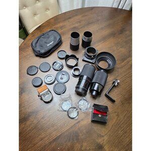 Vintage Camera Lens Kit W/ Accessories - Vivitar 70-150mm & 200mm Zoom Lenses Fi
